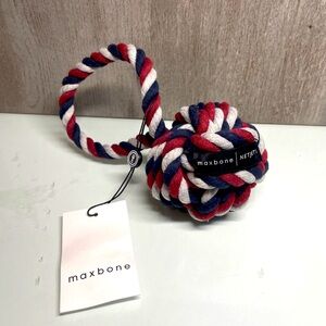 Netjets Maxbone Red, White, and Blue Rope Dog Toy